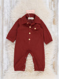 Classic Button-Up Romper