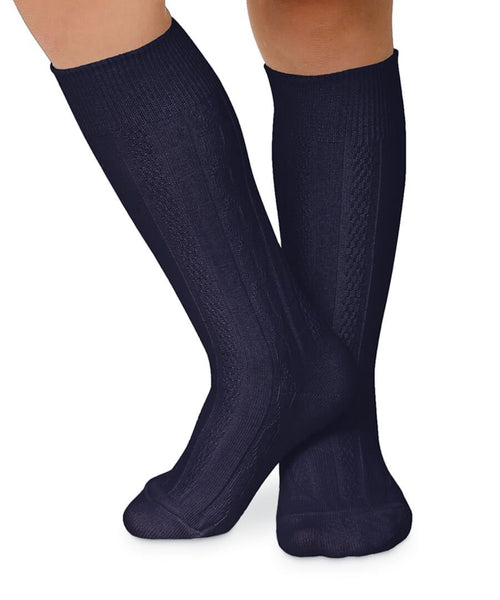 1625 Classic Cable Knee High Socks