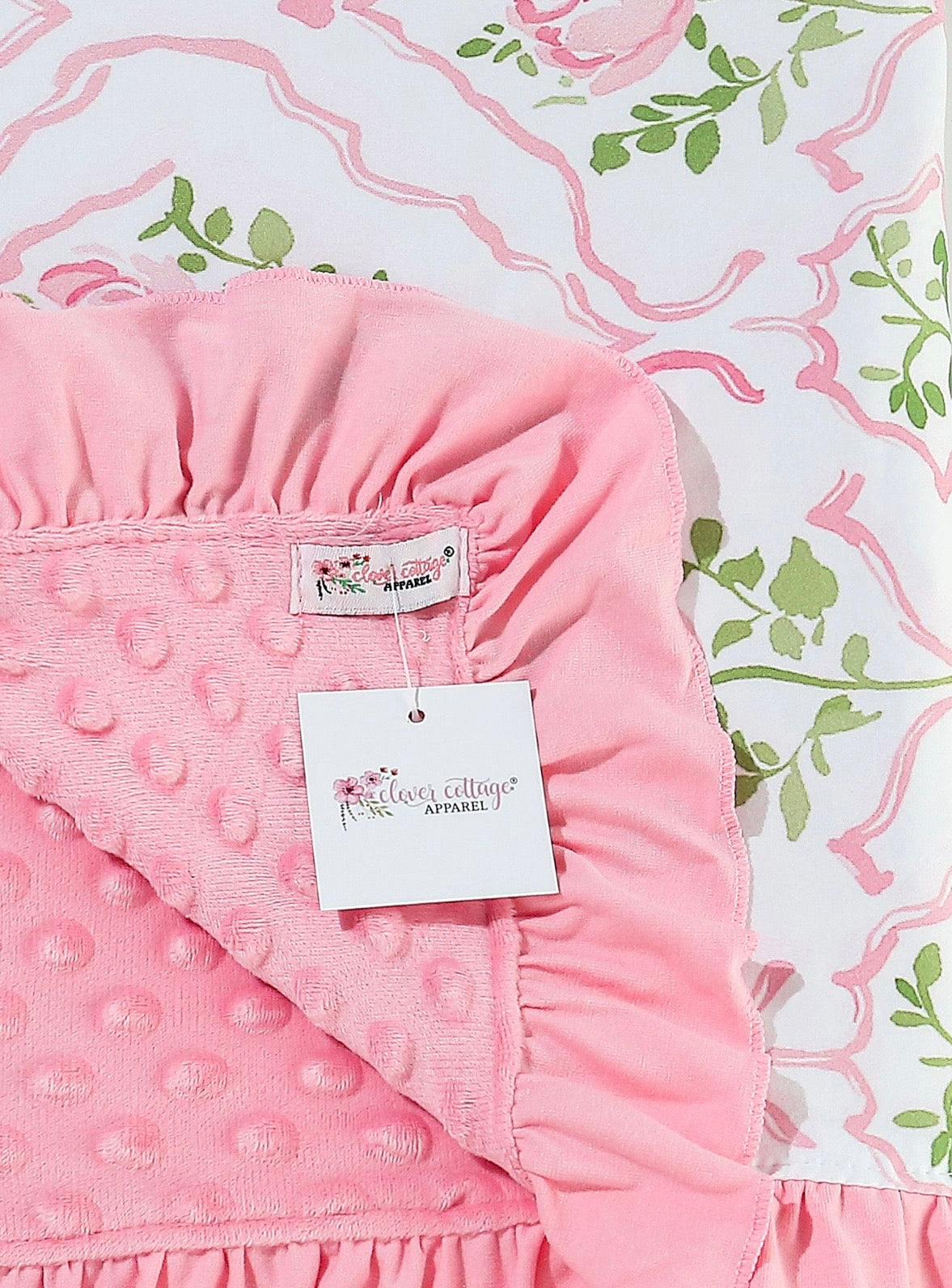 Baby Blanket - Rose Frame
