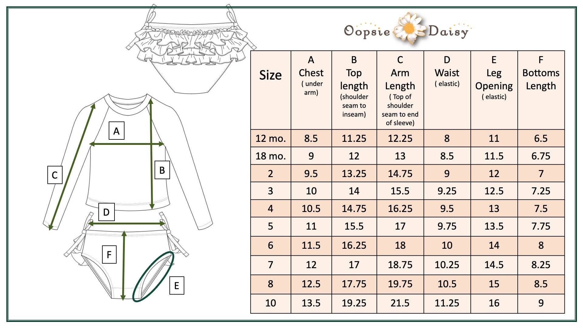 Girls Pink Coquette Long Sleeve Ruffles Swimsuit