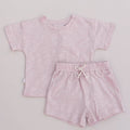 Organic Cotton T-Shirt & Short Set: Pink