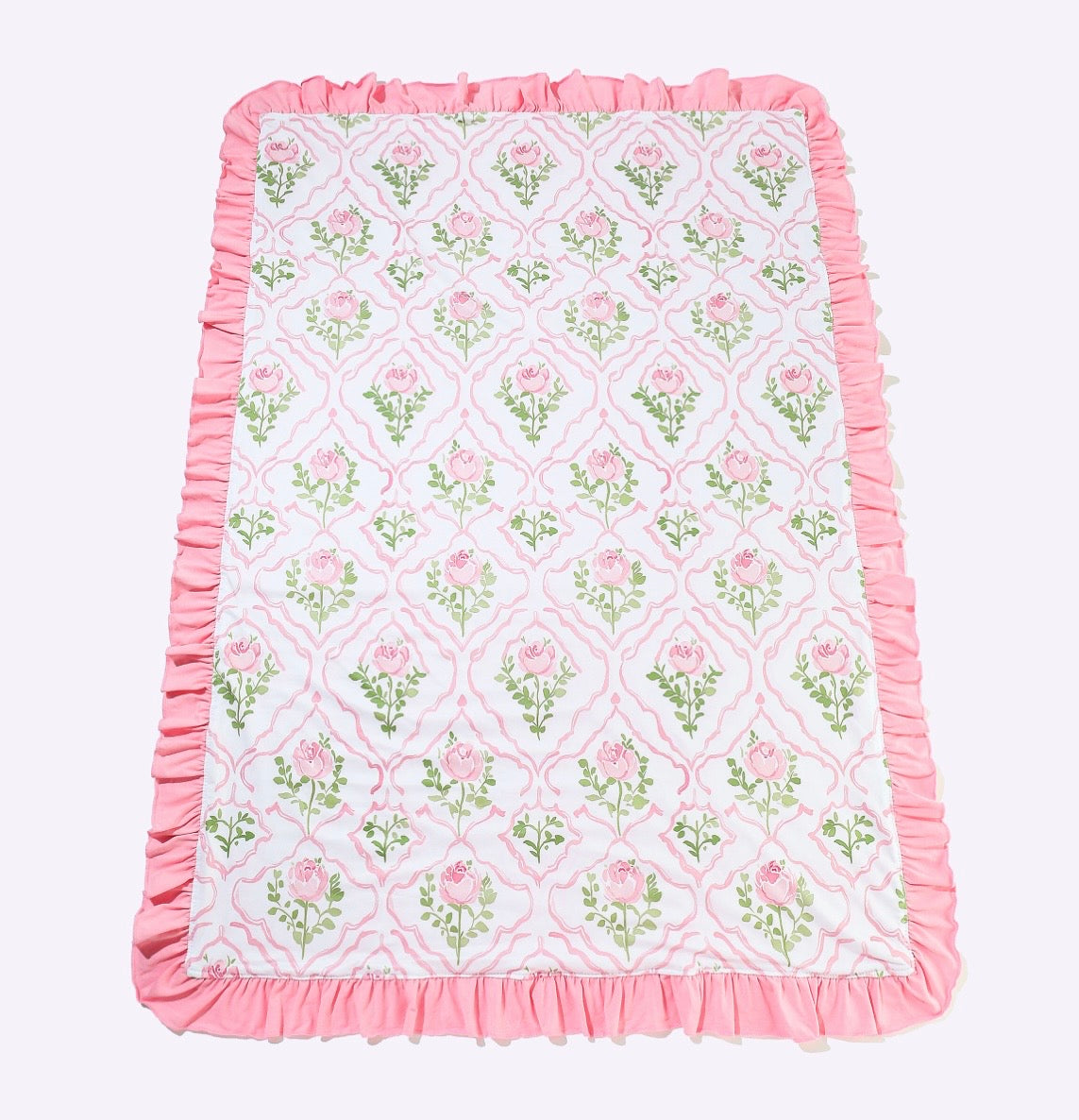 Baby Blanket - Rose Frame