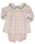 Taylor Harvest Fields Plaid Bloomer Set