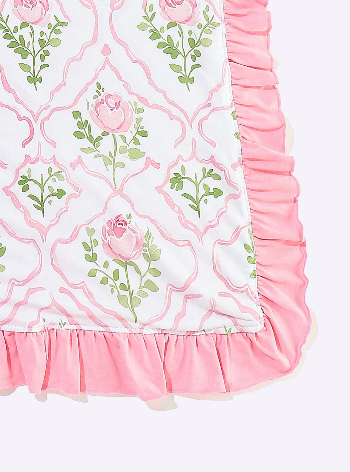 Baby Blanket - Rose Frame