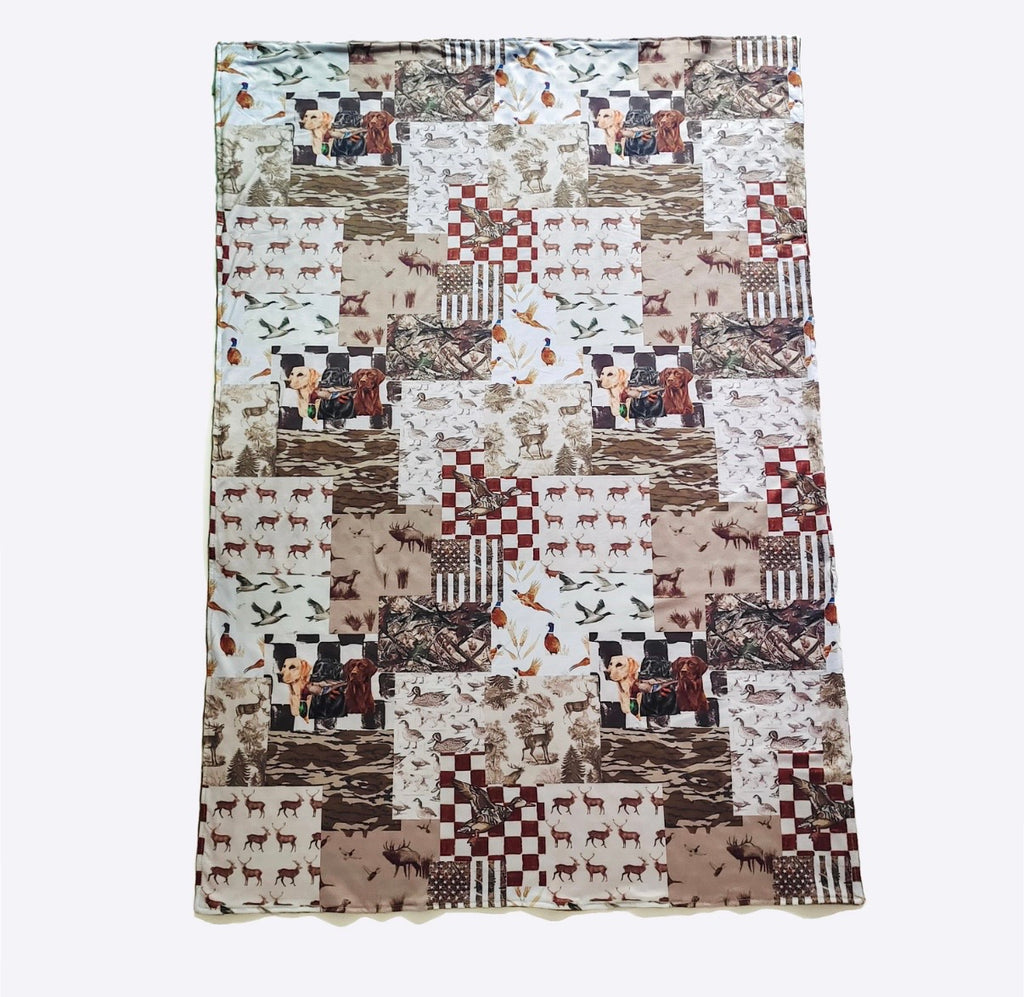 Baby Blanket - Hunting Dog Patch