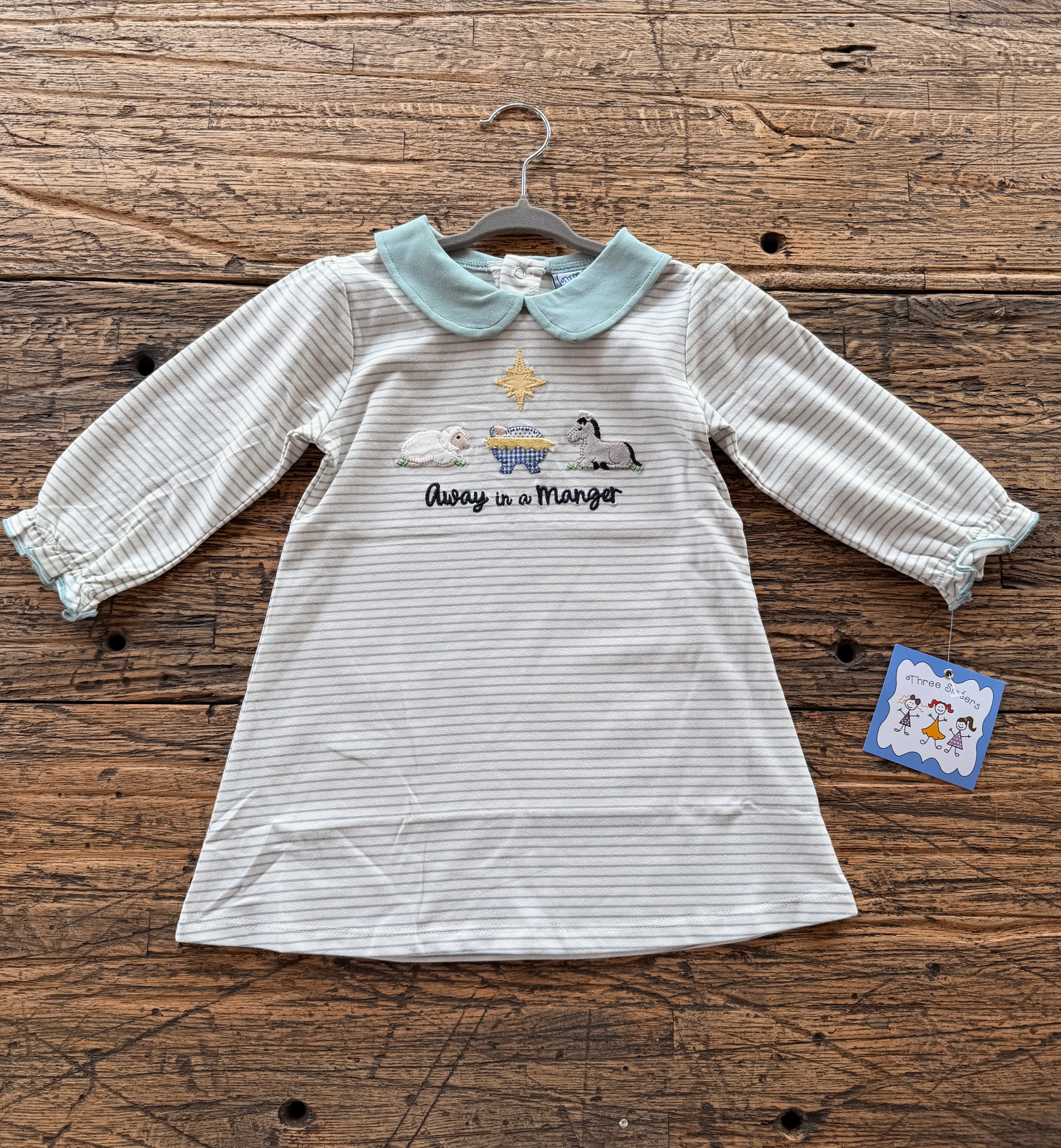 Away in a Manger Long Sleeve Dress