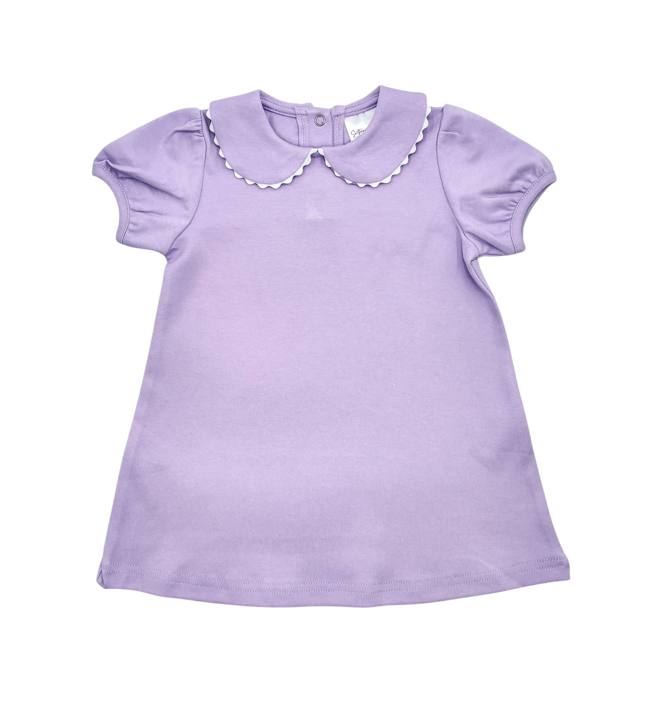 Dress - Scalloped SS: Purple