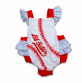 Home Run Honey Girls Baby Ruffle Bubble