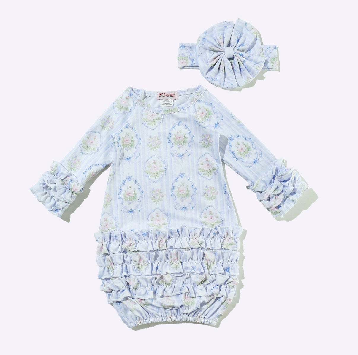 Baby Gown - Parisian Blue