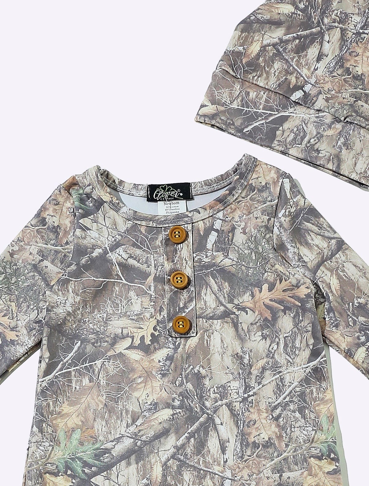 Knotted Gown - Washed Woody Camo