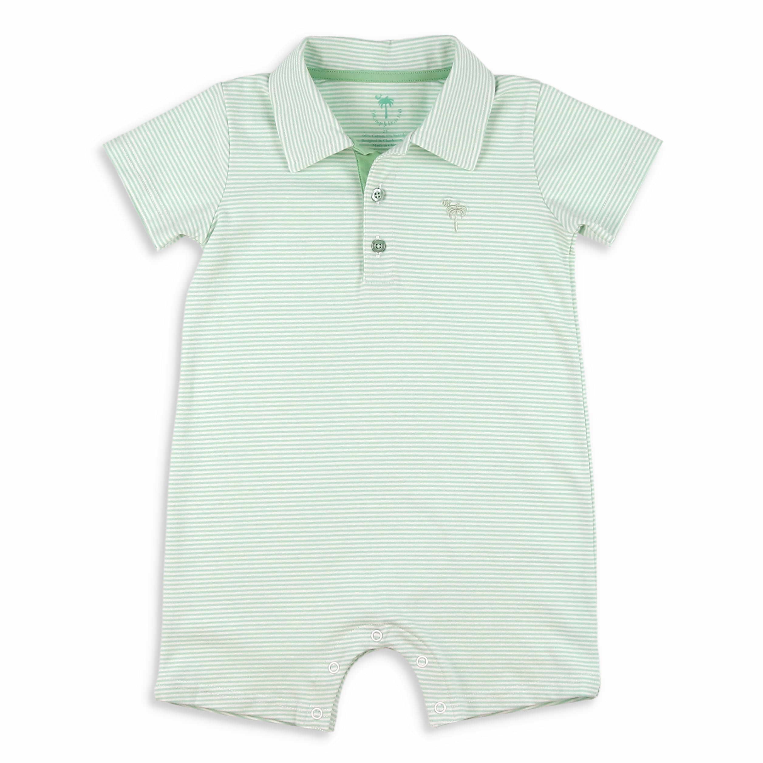 Mist Stripe Youth Polo