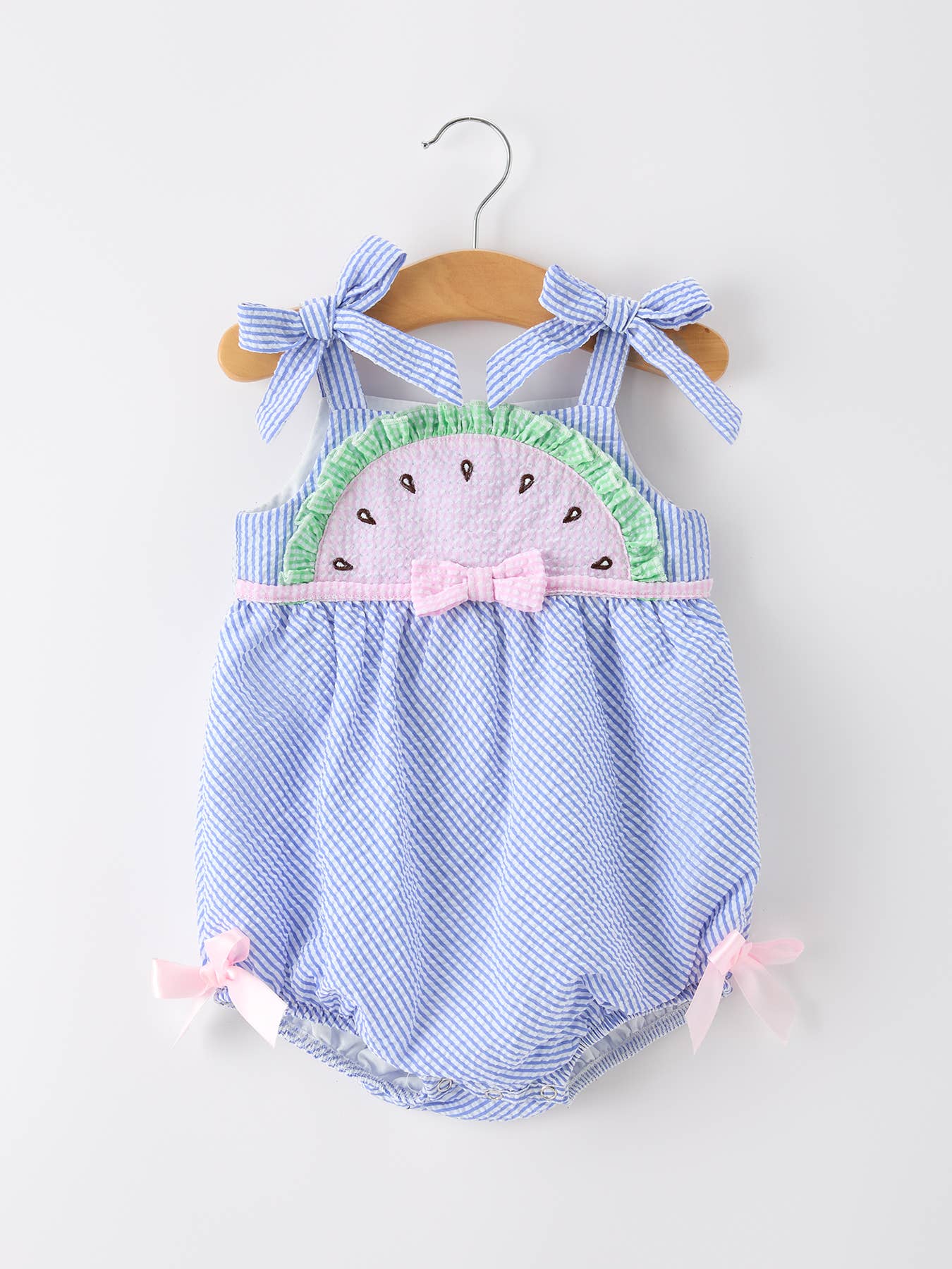Watermelon Stripe Girl Romper