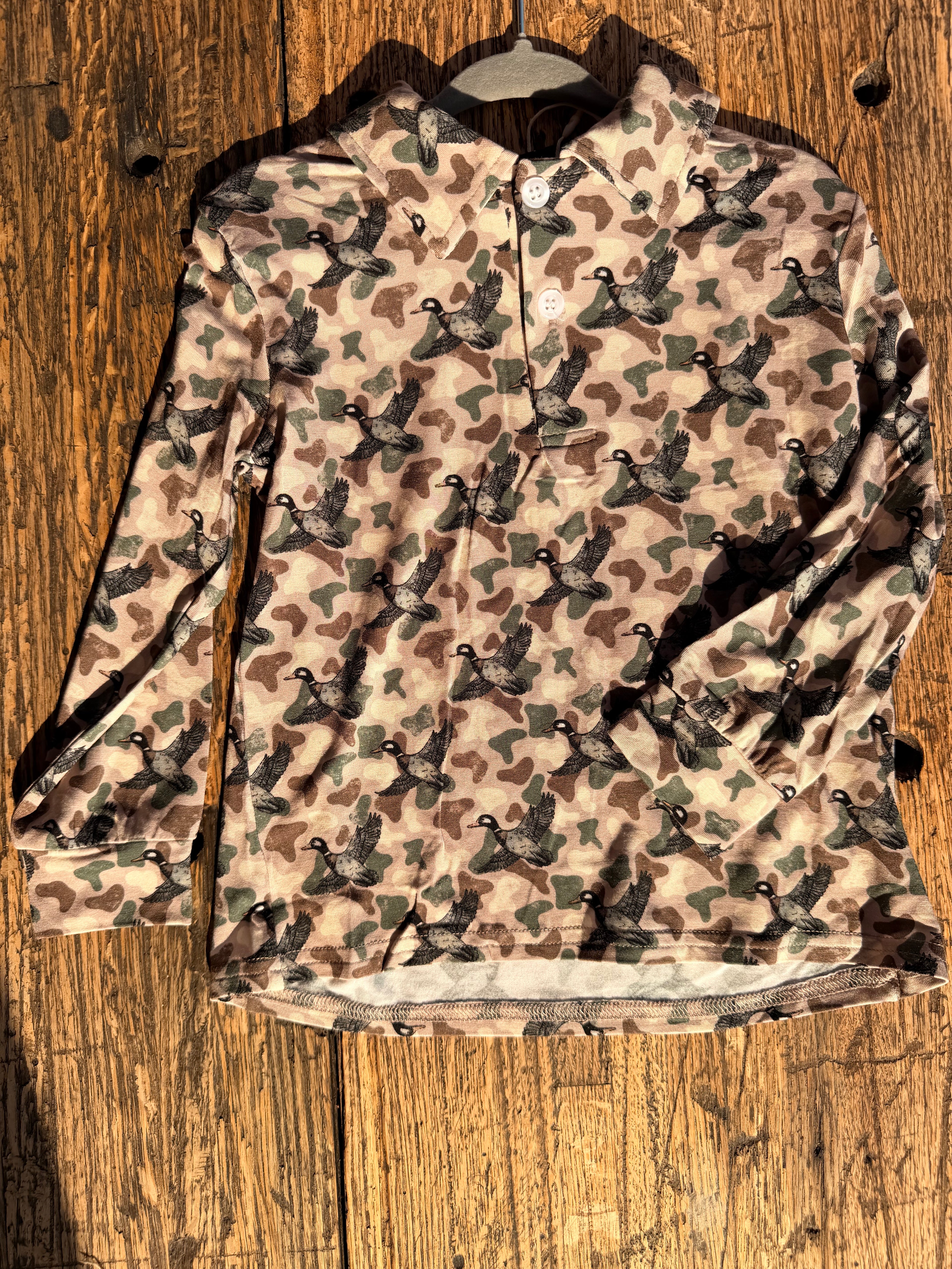 Pier Polo in Duck Camp- L/S