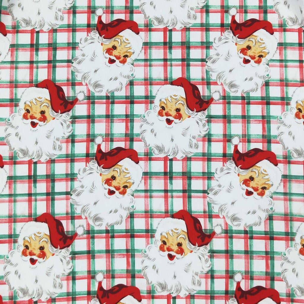 Gingham Santa Baby Romper