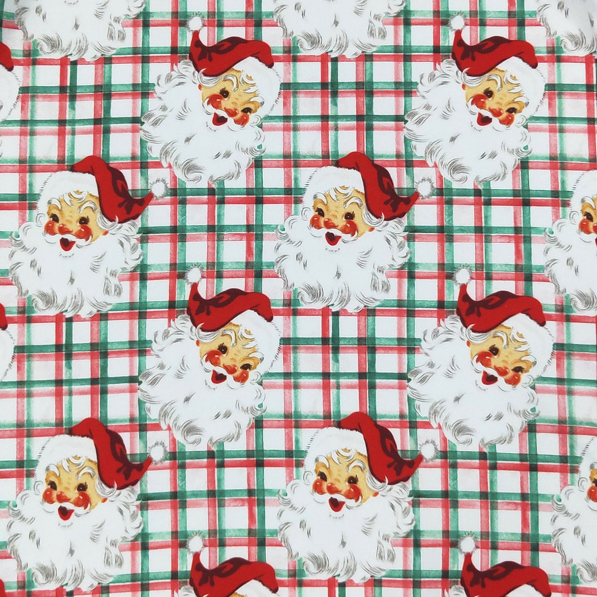 Gingham Santa Baby Romper