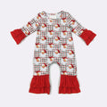 Gingham Santa Baby Romper