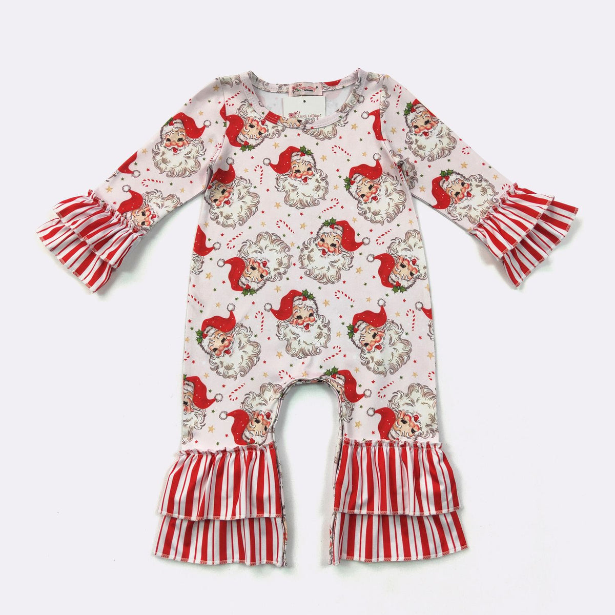 Pink Kris Kringle Baby Romper