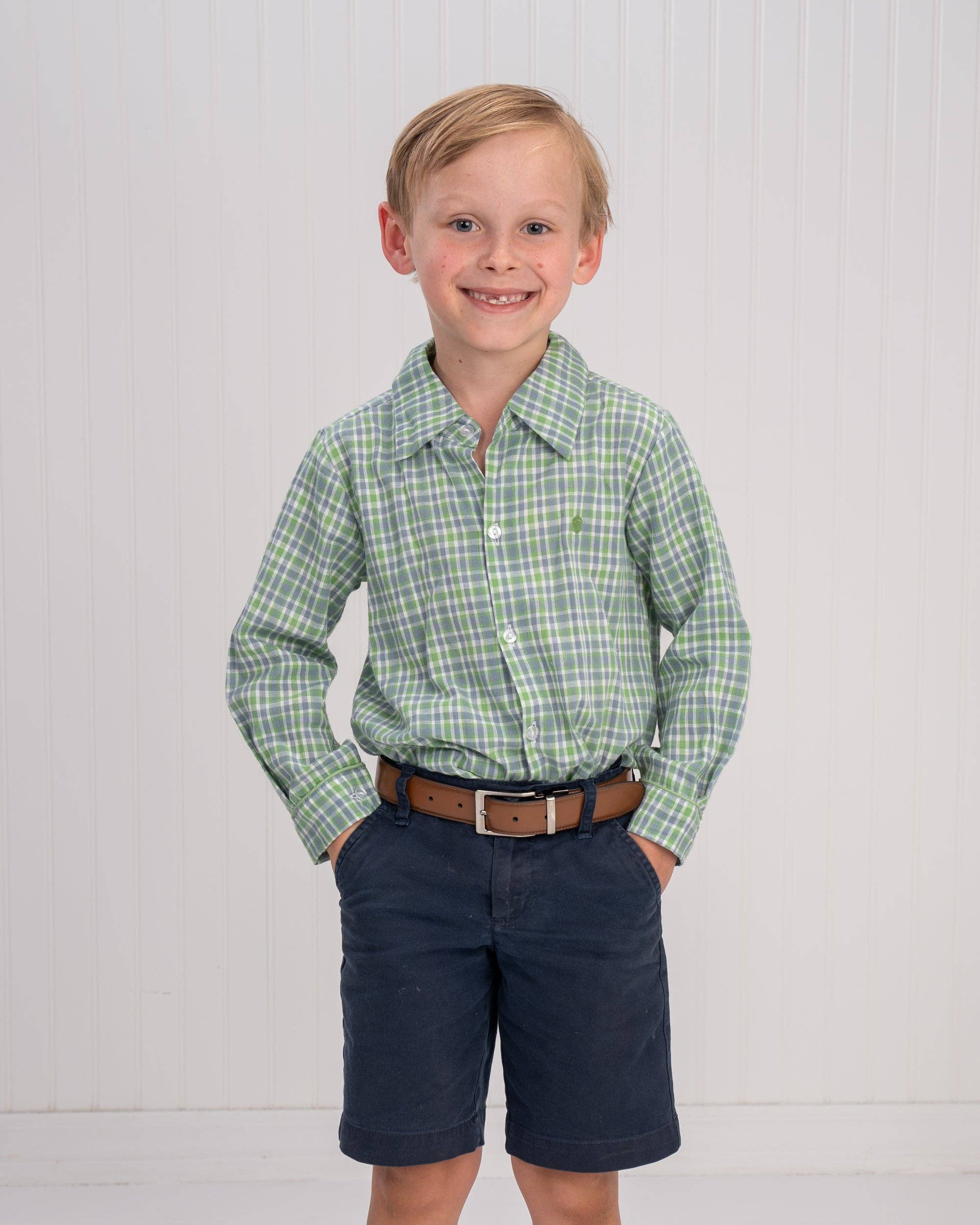 William Bluegrass Plaid Oxford