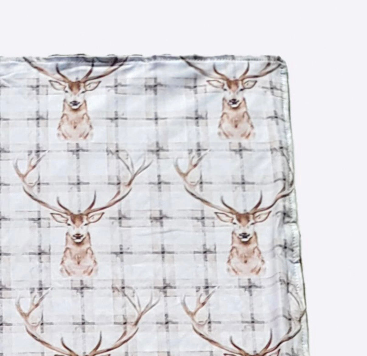 Baby Blanket - Plaid Deer