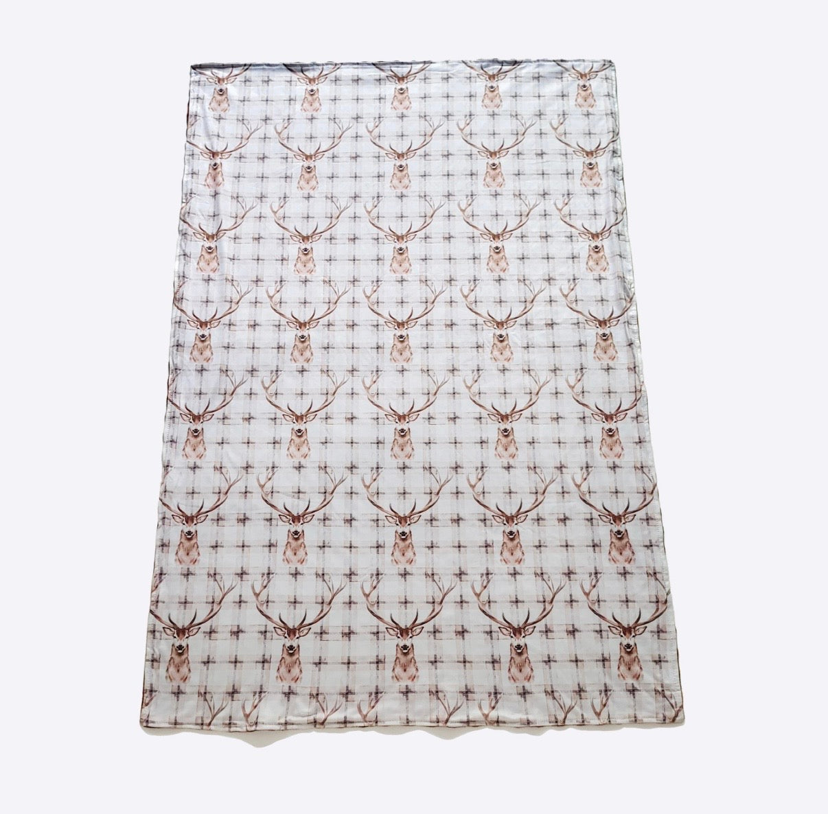Baby Blanket - Plaid Deer