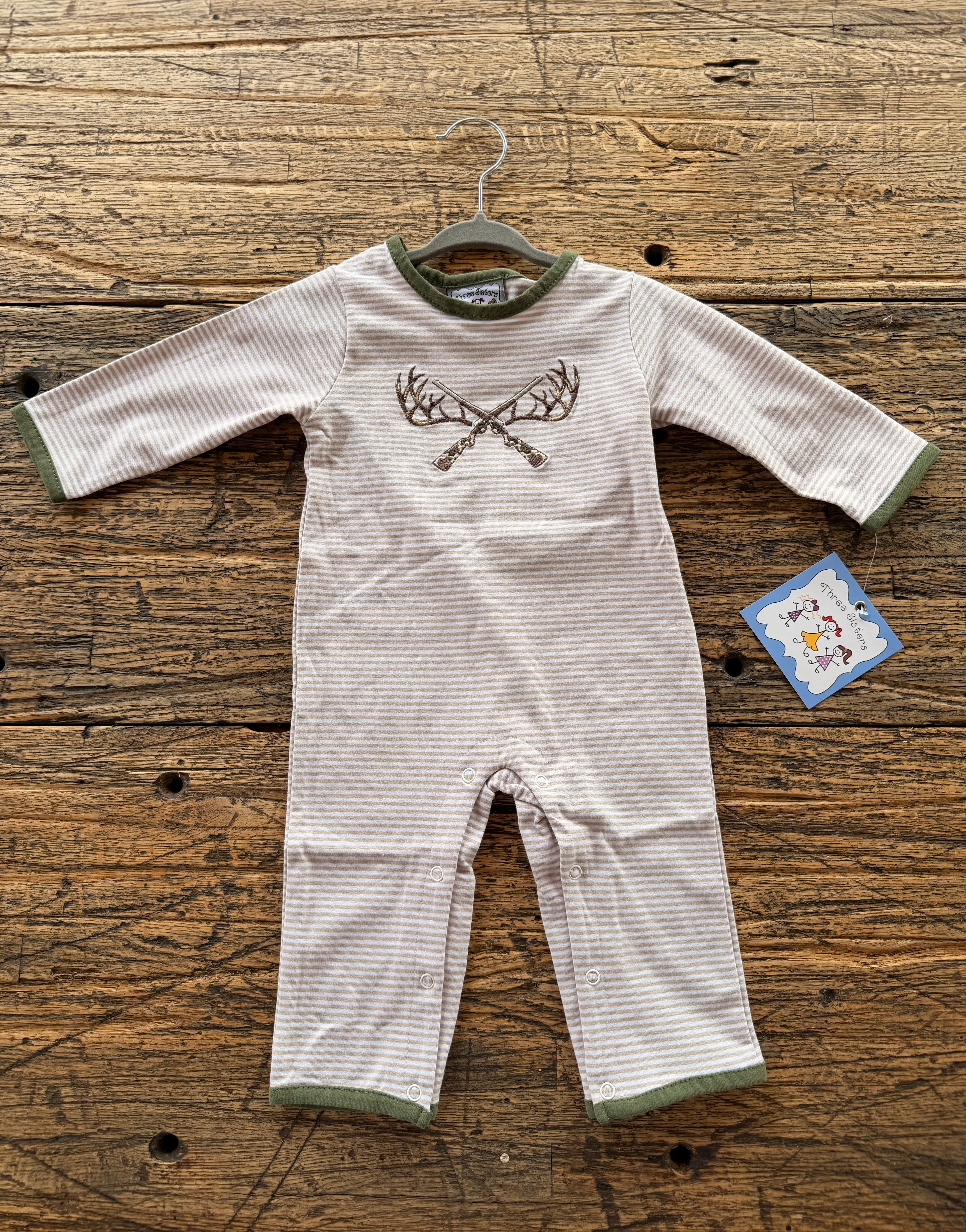 Deer Hunting Boys Romper