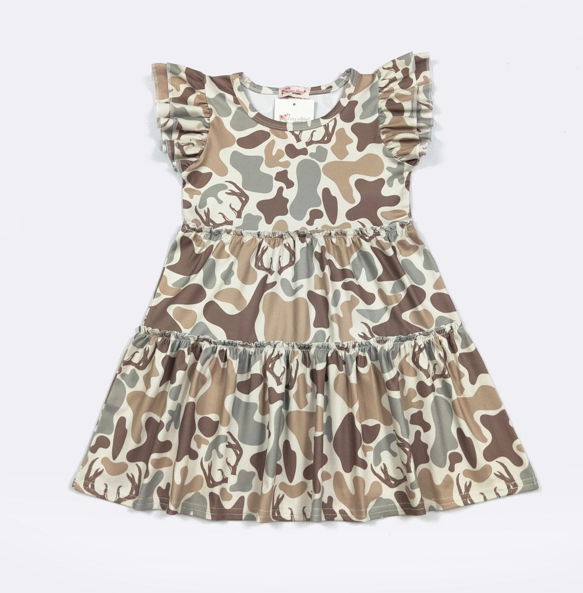 Muted Camo Tier Dress