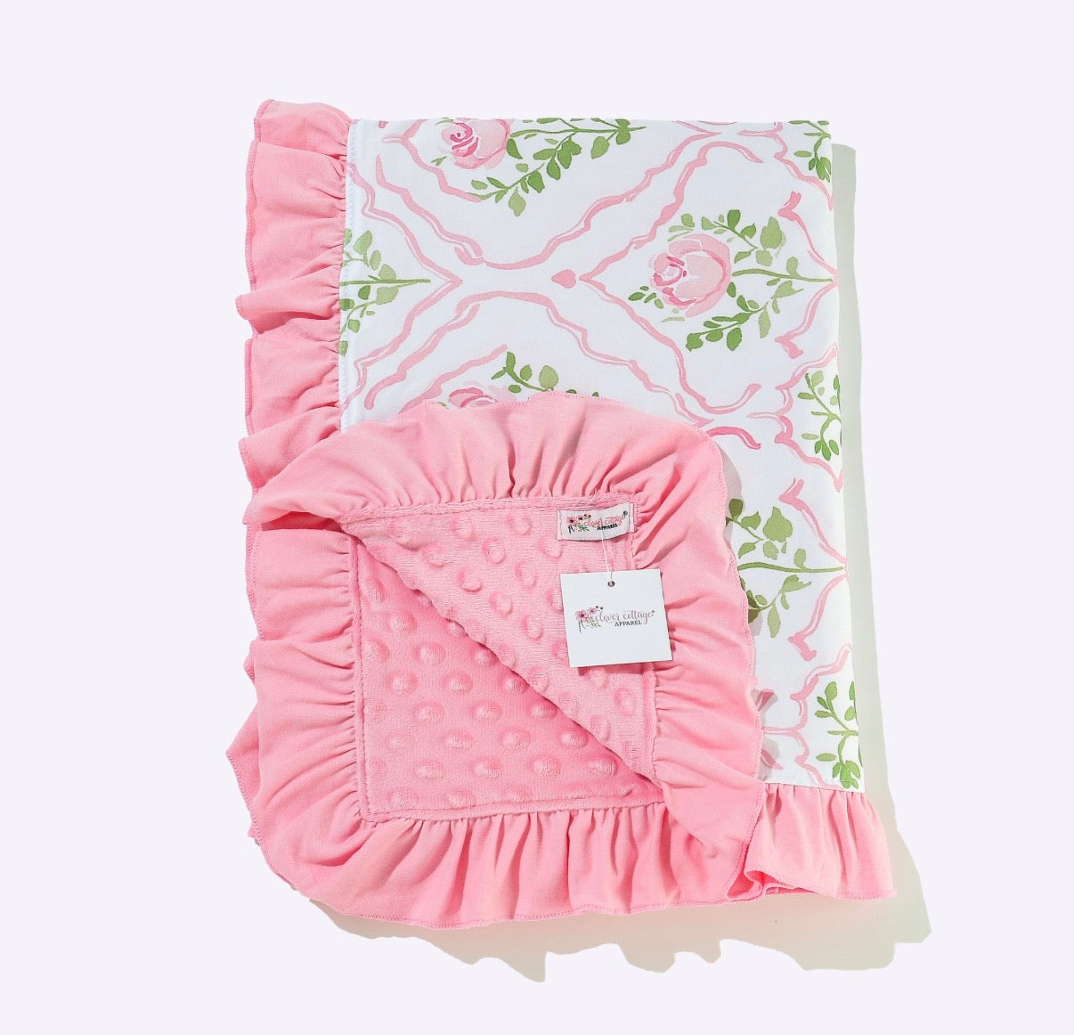 Baby Blanket - Rose Frame