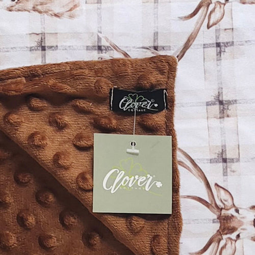 Baby Blanket - Plaid Deer