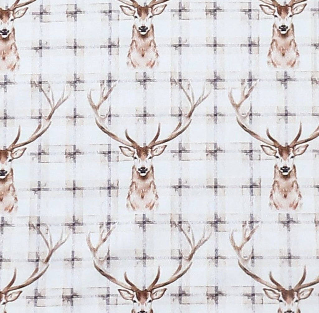Baby Blanket - Plaid Deer