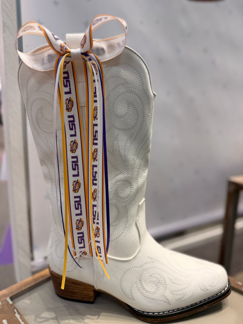 LSU Boot Bow Pair