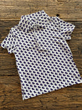 Meripex LA Outline-Purple with Gold Border Polo