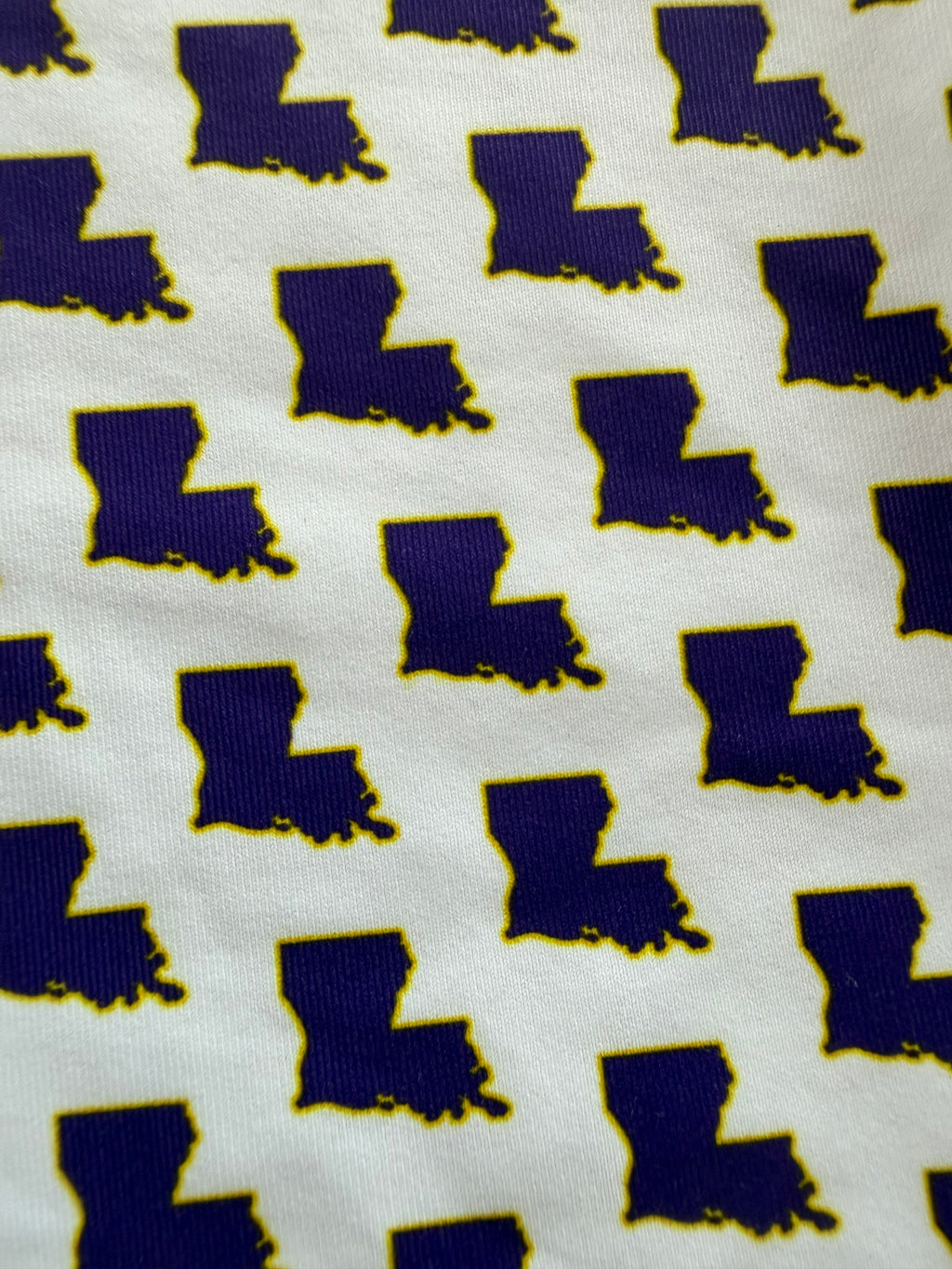 Meripex LA Outline-Purple with Gold Border Polo