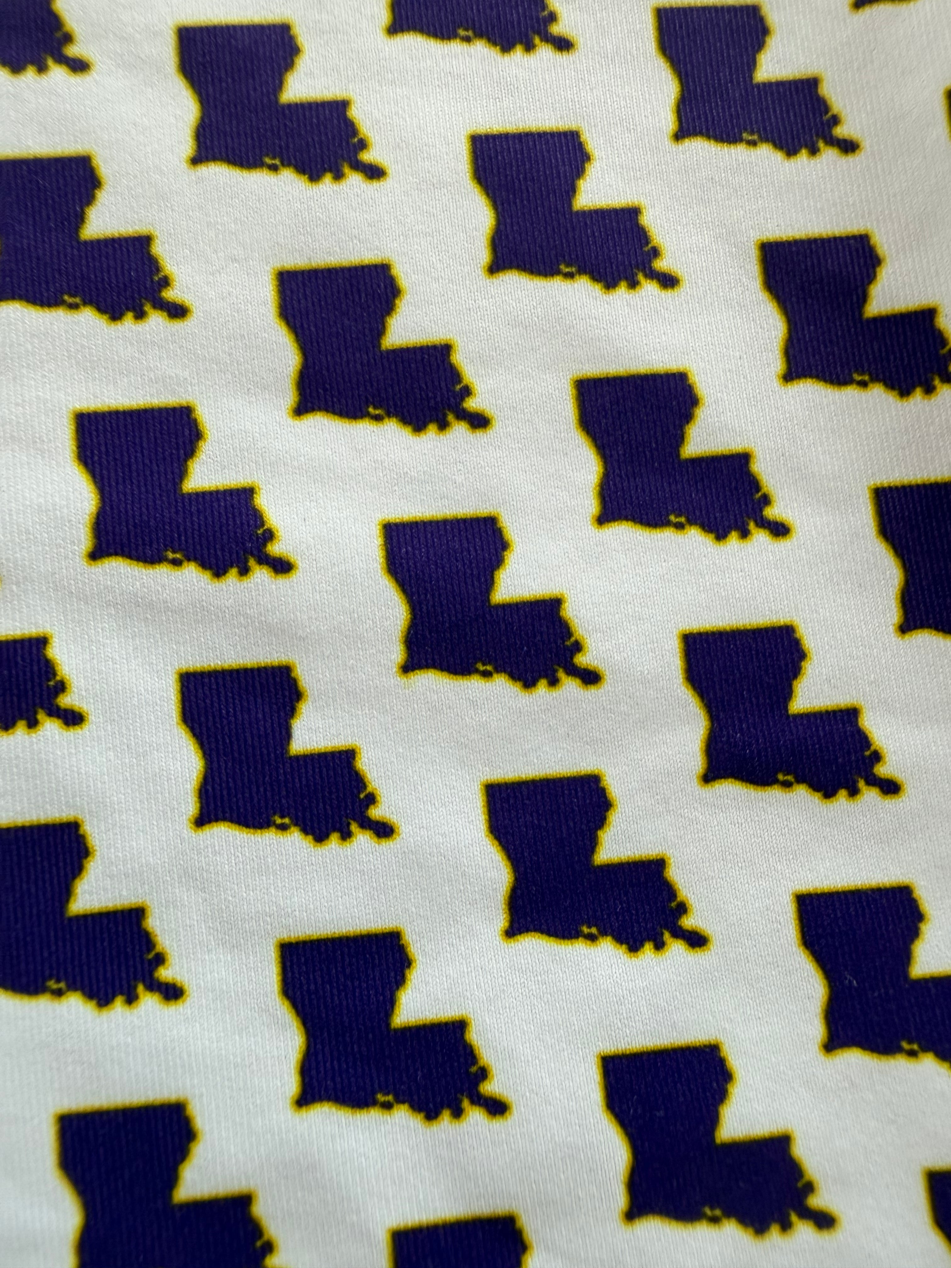 Meripex LA Outline-Purple with Gold Border Polo