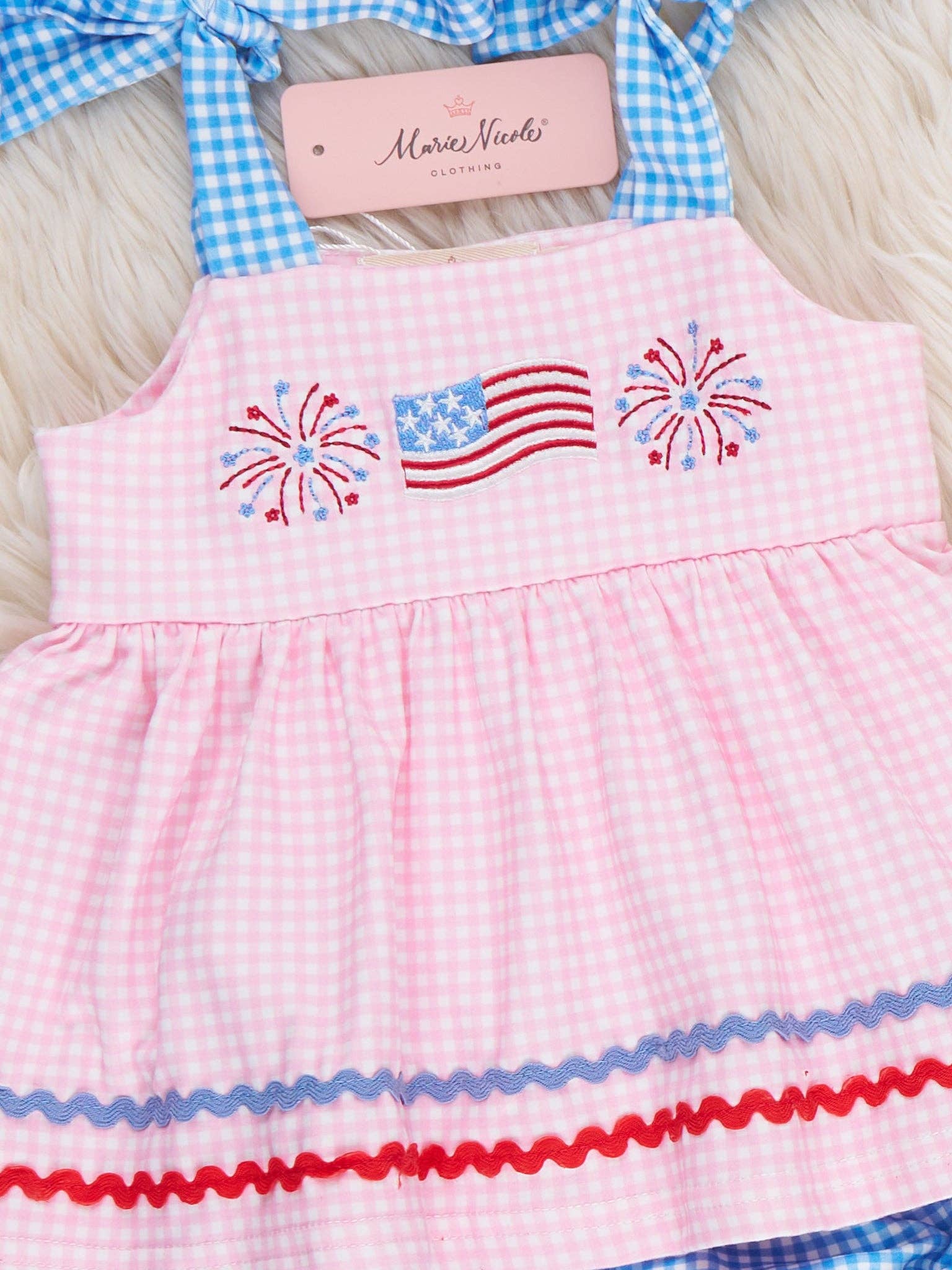 Freedom Sparkles Embroidered Bloomers Outfit