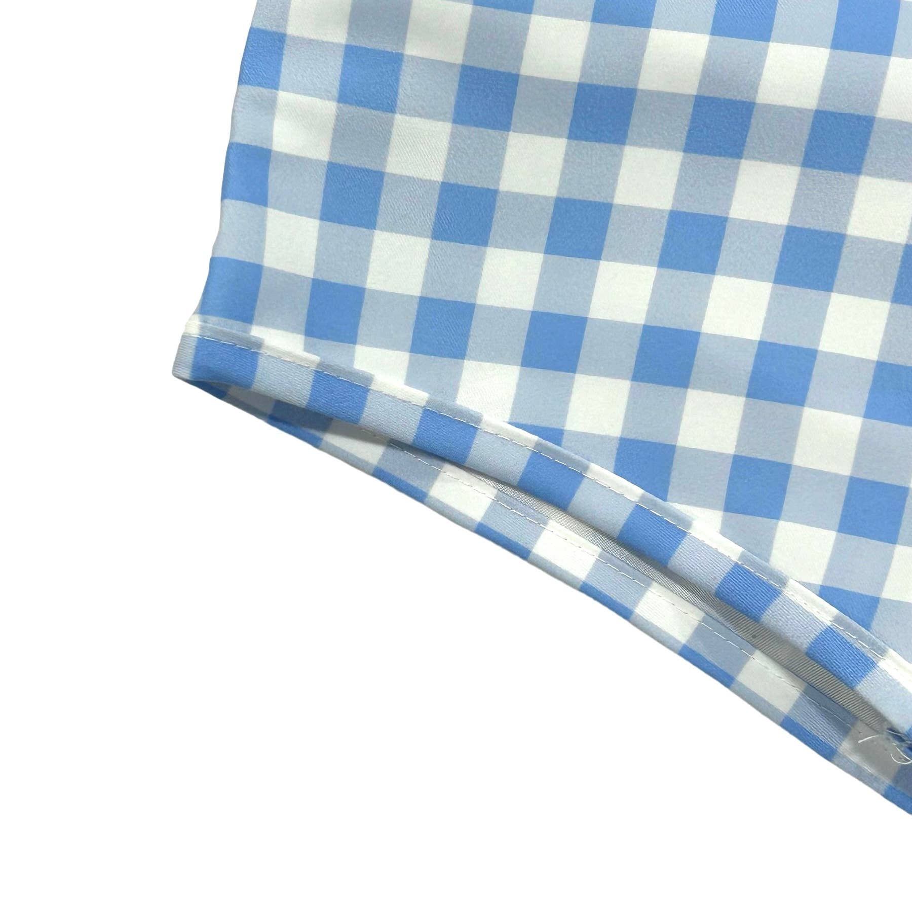Blue Gingham Boys Summer Swim Shorts