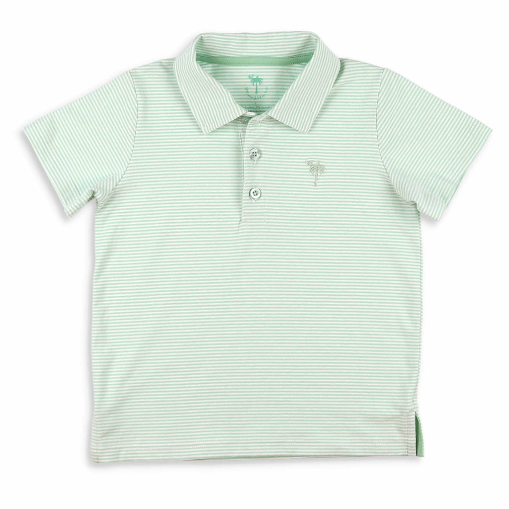 Mist Stripe Youth Polo