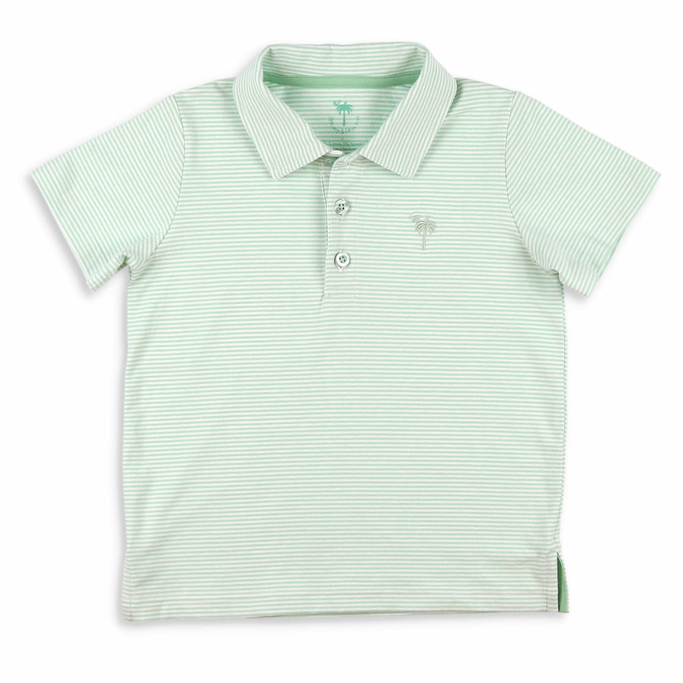 Mist Stripe Youth Polo