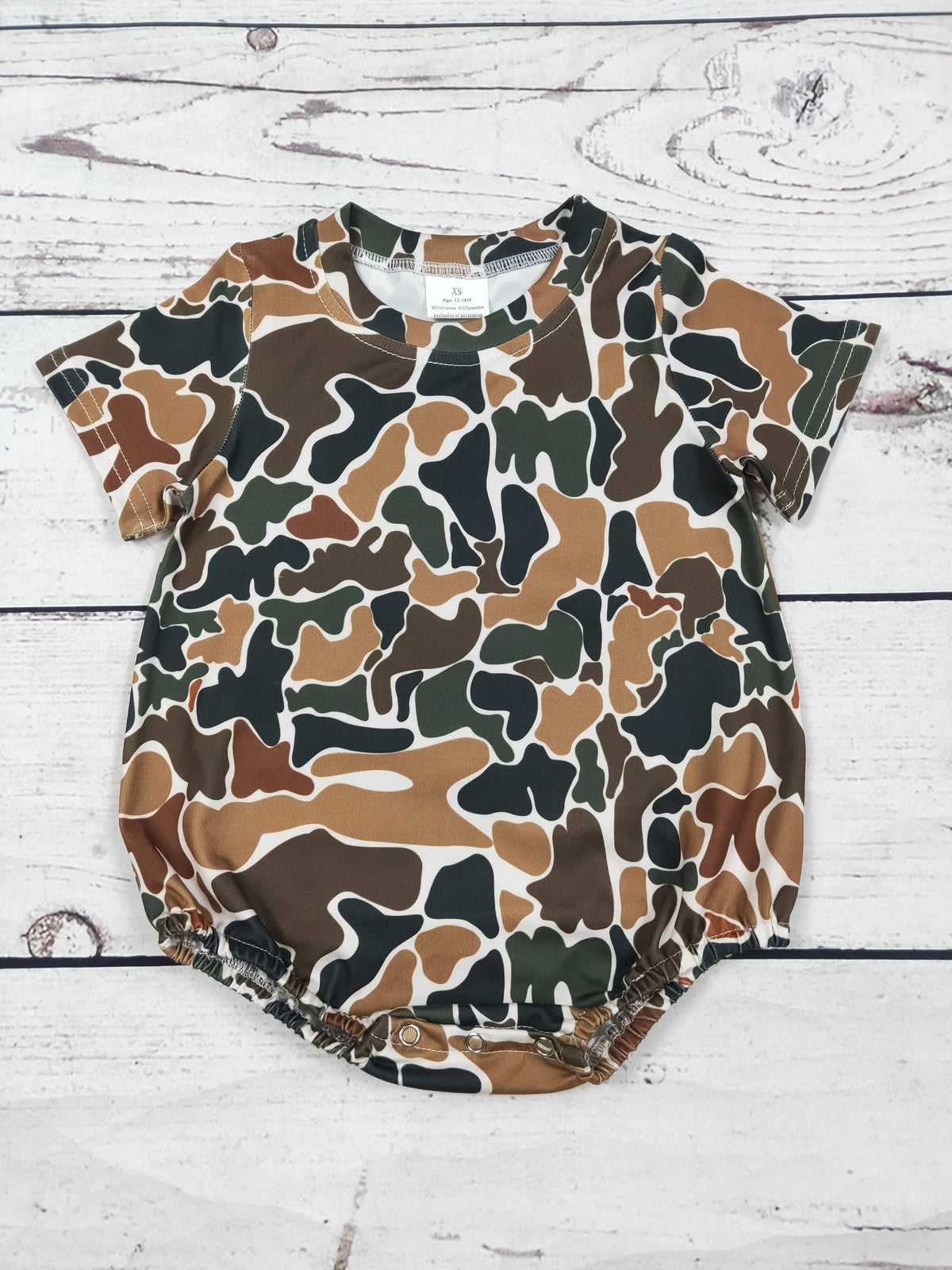 Camouflage Printed Baby Kids Bubble