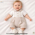 Linen Baby Boy Minimalist Romper