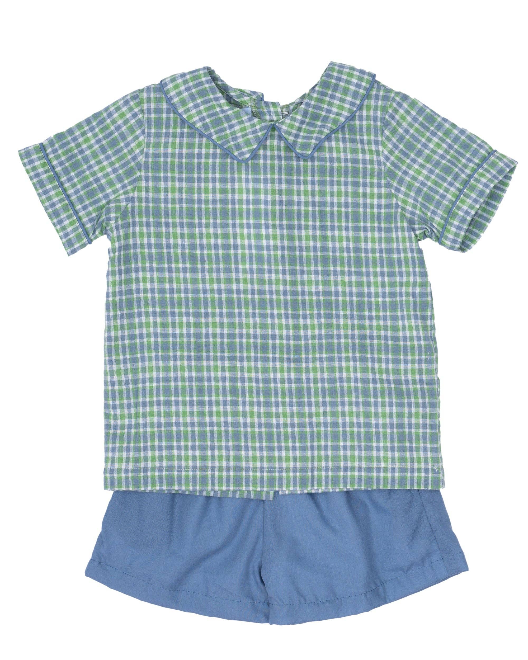 John Bluegrass Plaid Short Set